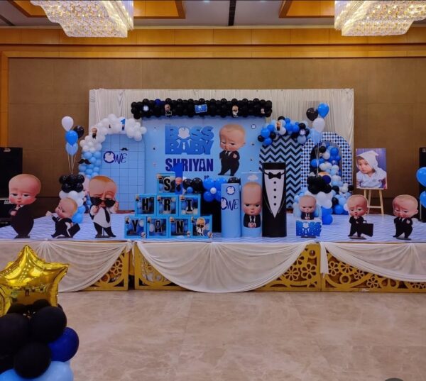 Boss Baby Themed First Birthday Party for Shriyan