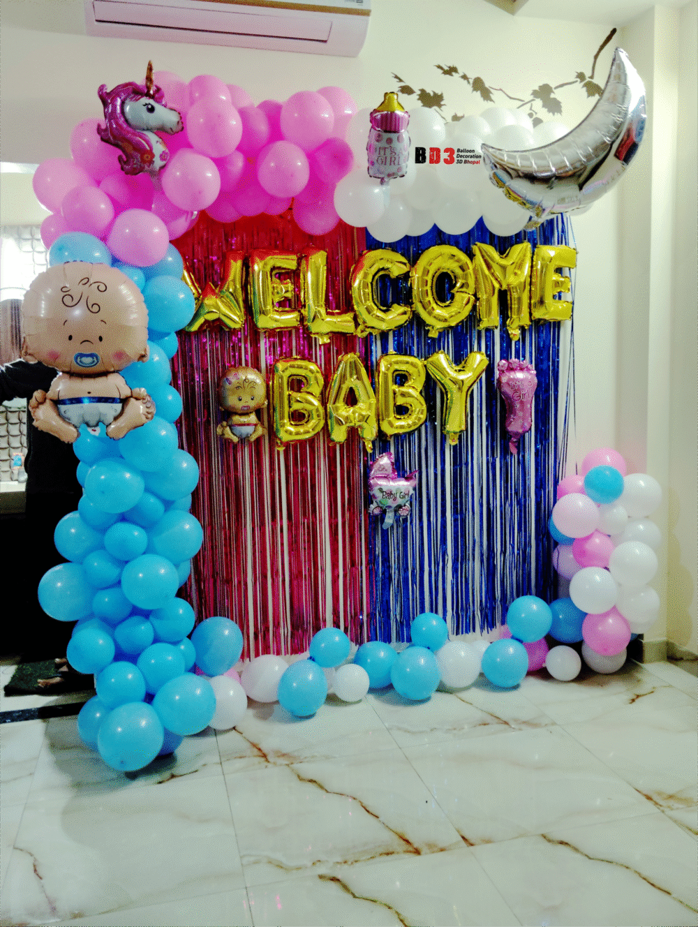 Twinkle Baby Welcome Balloon Backdrop